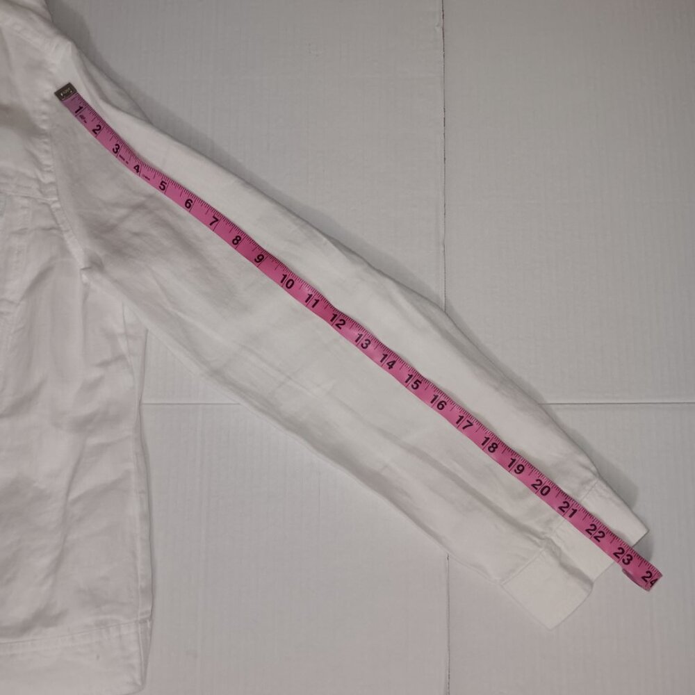 COLDWATER CREEK LINEN LIGHTWEIGHT JACKET - Picture 12 of 13